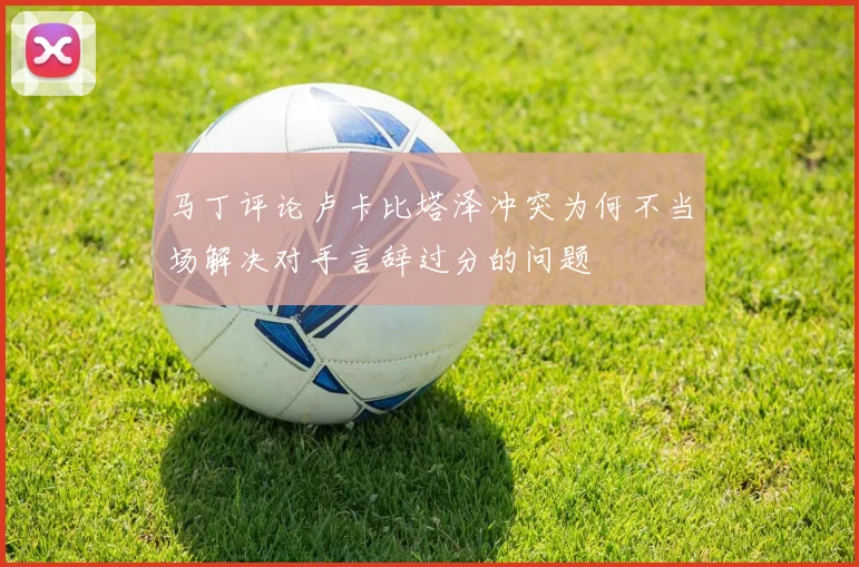 马丁评论卢卡比塔泽冲突为何不当场解决对手言辞过分的问题